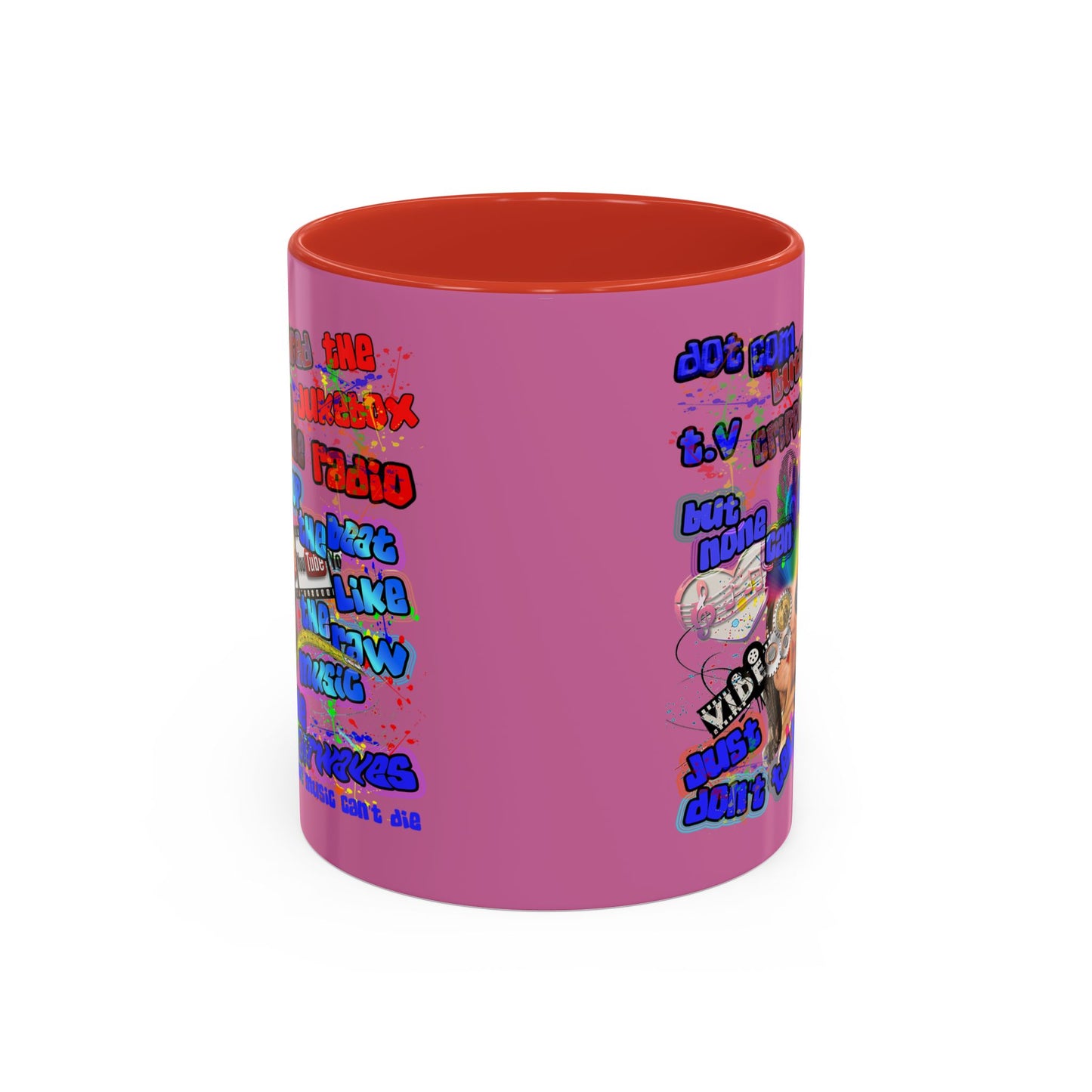 drop the beat - Accent Mug (light pink)