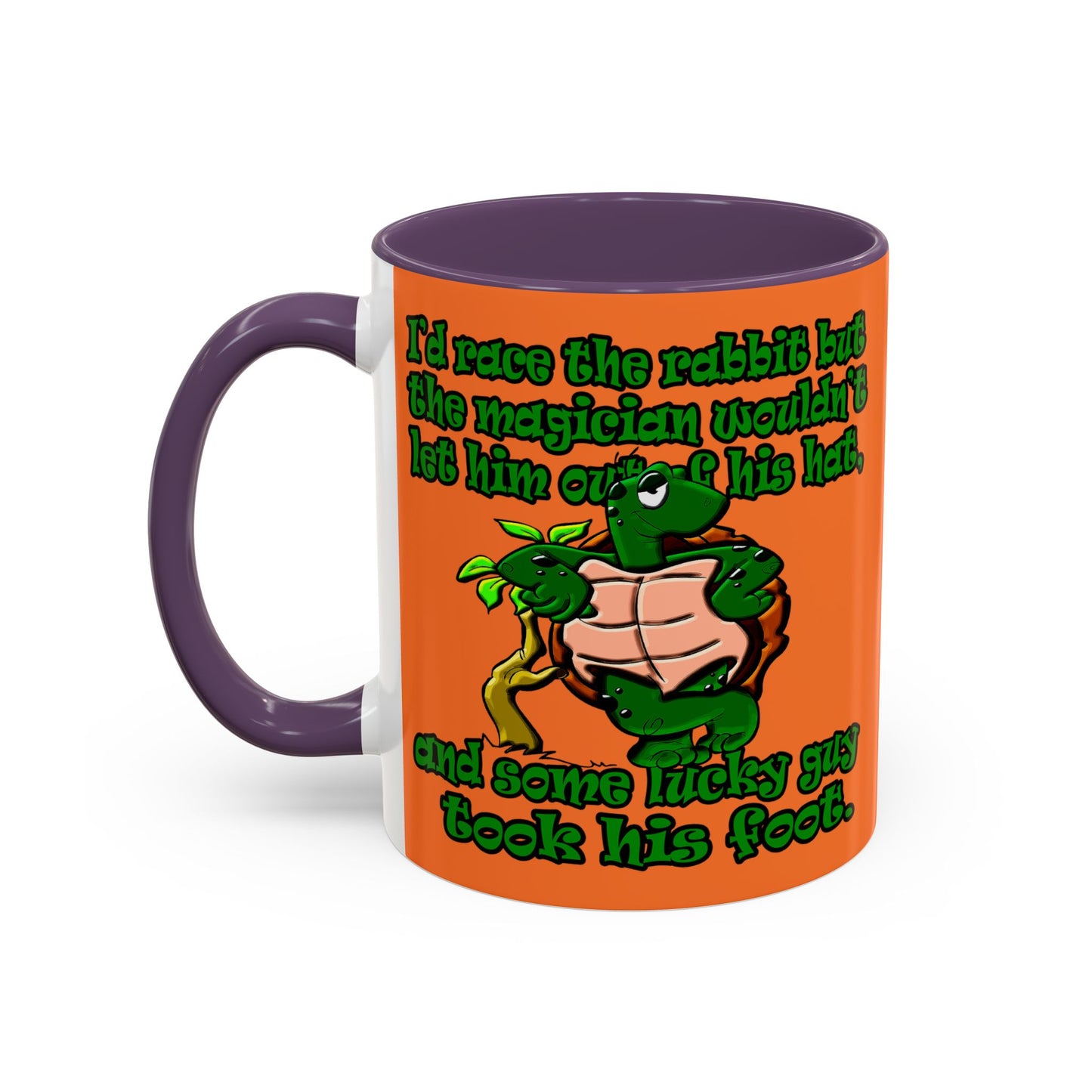 turtle race - Accent Mug (crusta)