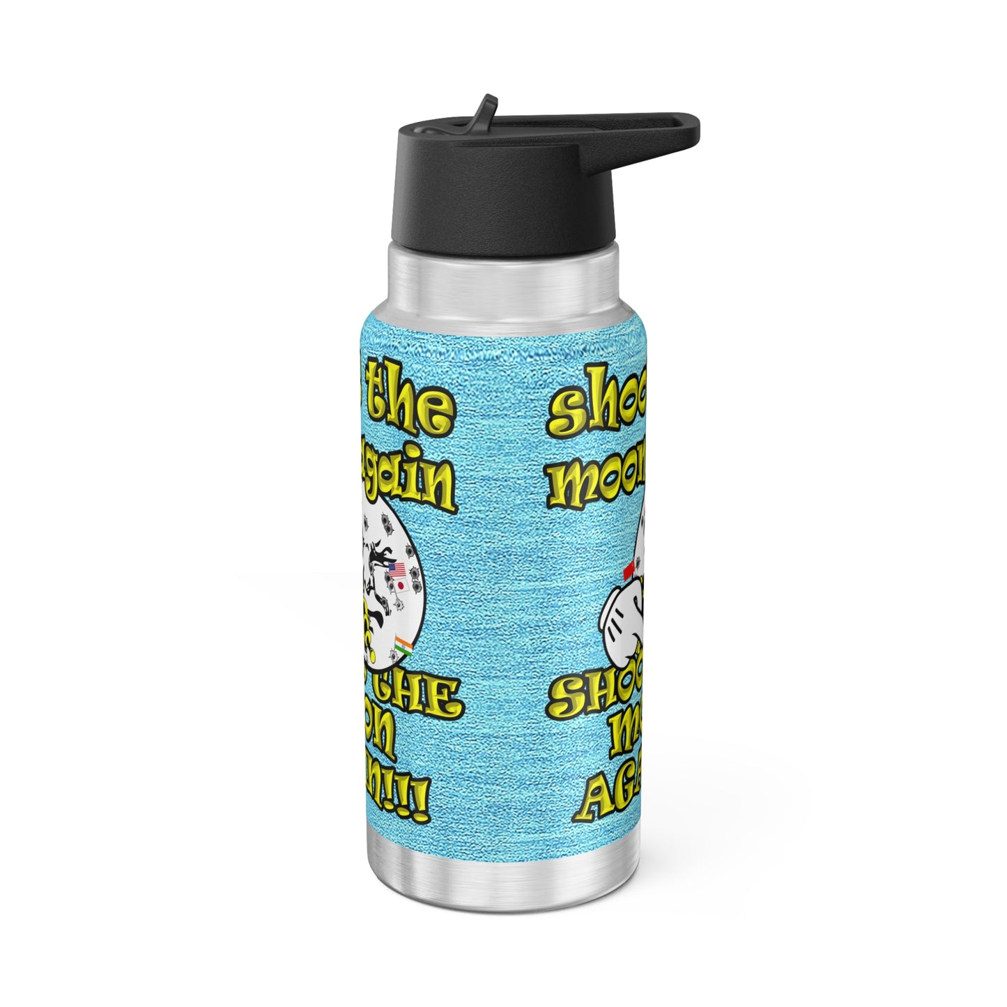 shoot the moon again - Gator Tumbler, 32oz  (faded blue)