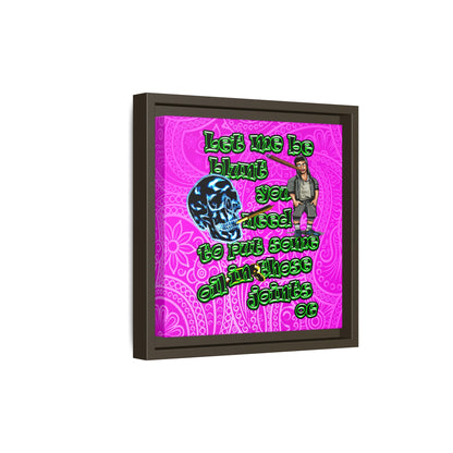 og - framed canvas art (pink swirl)