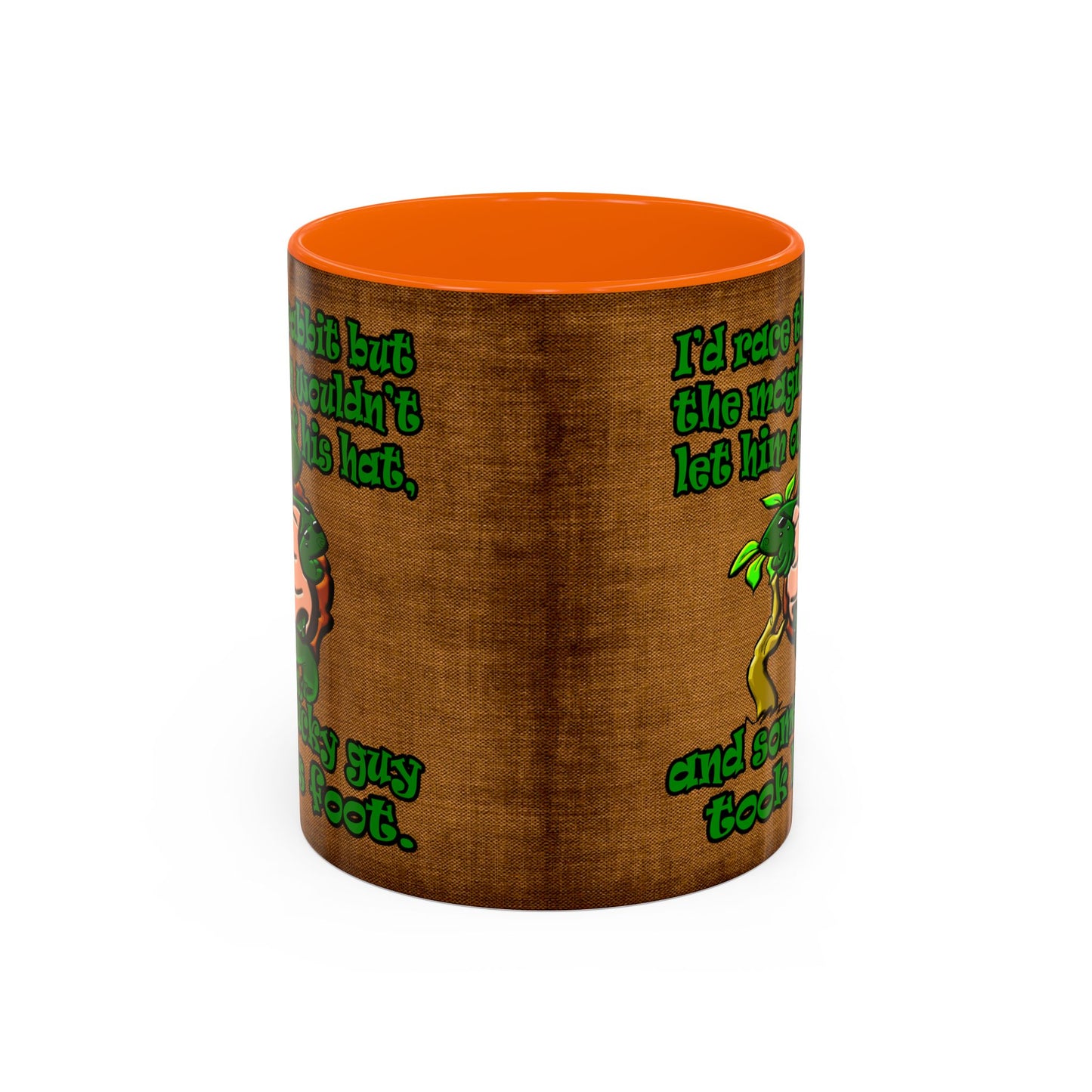 turtle race - Accent Mug (brown papyrus)