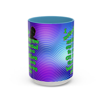 noticed you noticing - Accent Mug (purple wave)