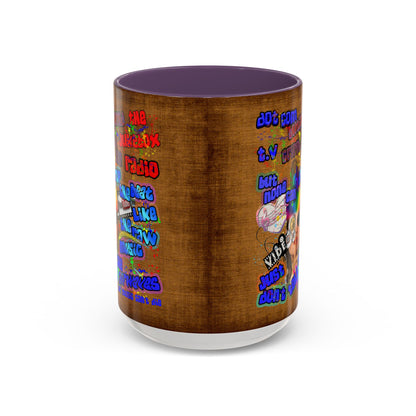 drop the beat - Accent Mug (brown papyrus)