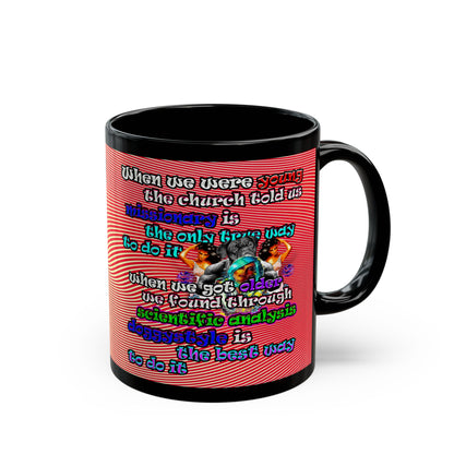 doggystyle - Black Mug (yellow-orange wave)