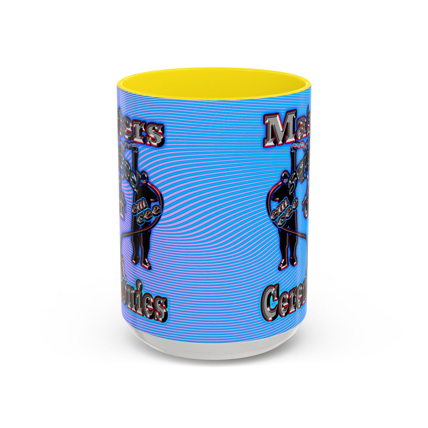 em cee squared - Accent Mug (light blue-purple wave)