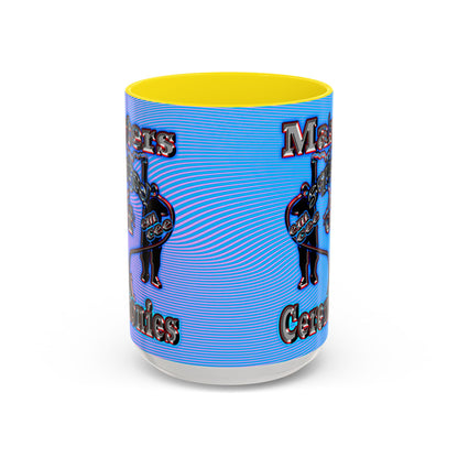 em cee squared - Accent Mug (light blue-purple wave)