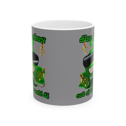 disc jockey - White Mug (grey)