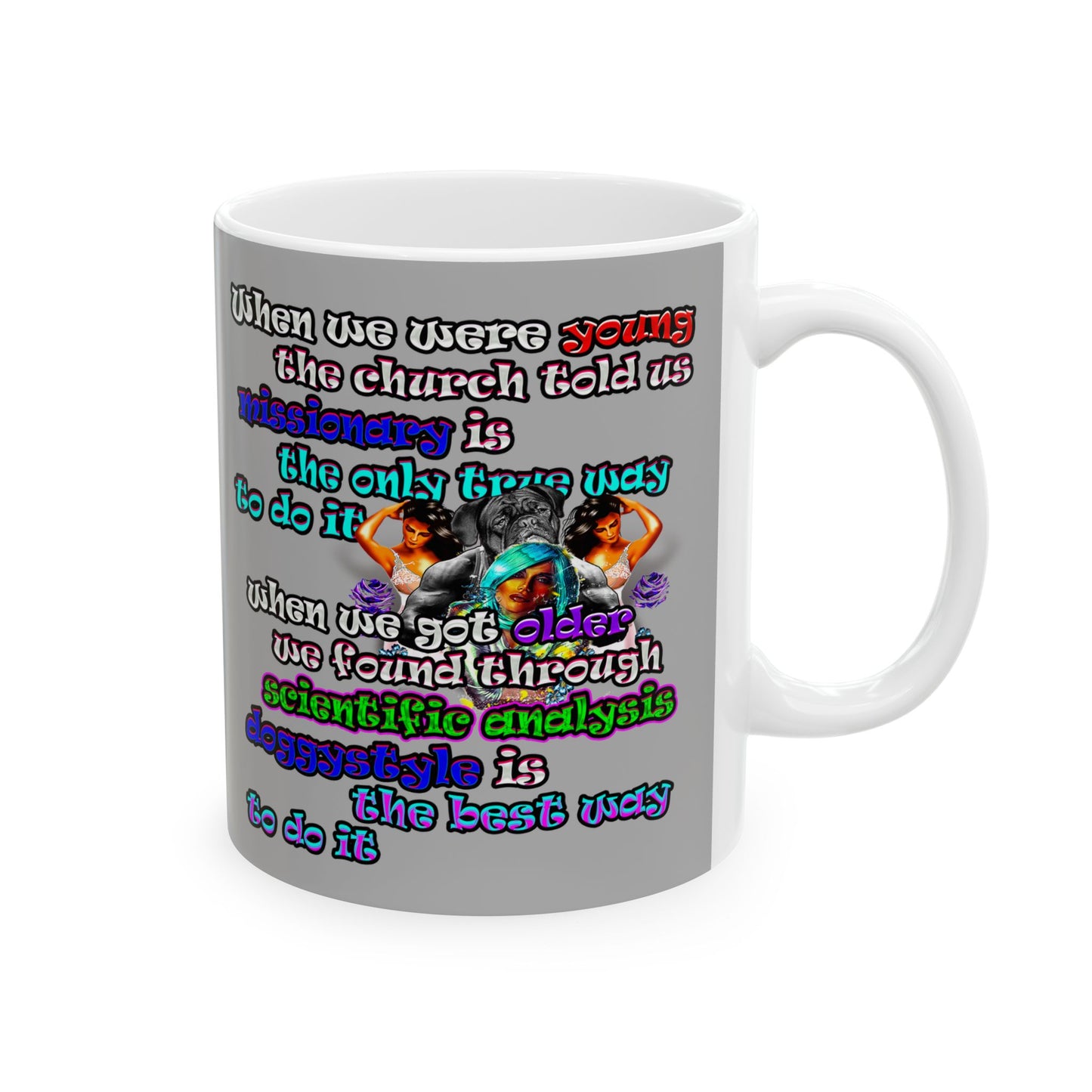 doggystyle - White Mug (light grey)