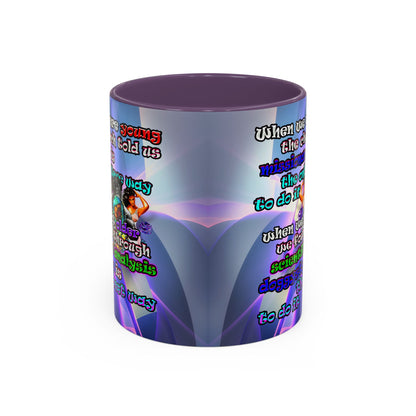 doggystyle - Accent Mug (grey-pink wave)