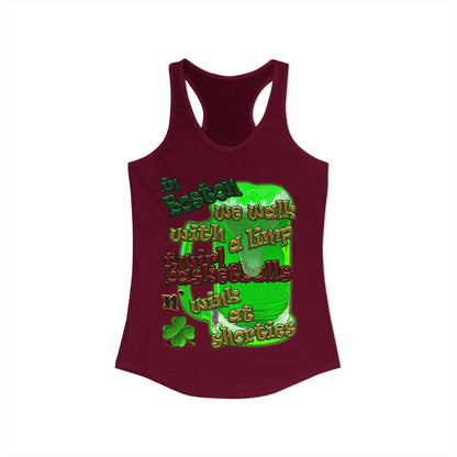 celtics logo - Women's Ideal Racerback Tank