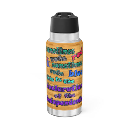 declaration of the independents - Gator Tumbler, 32oz  (butterscotch wood finish)
