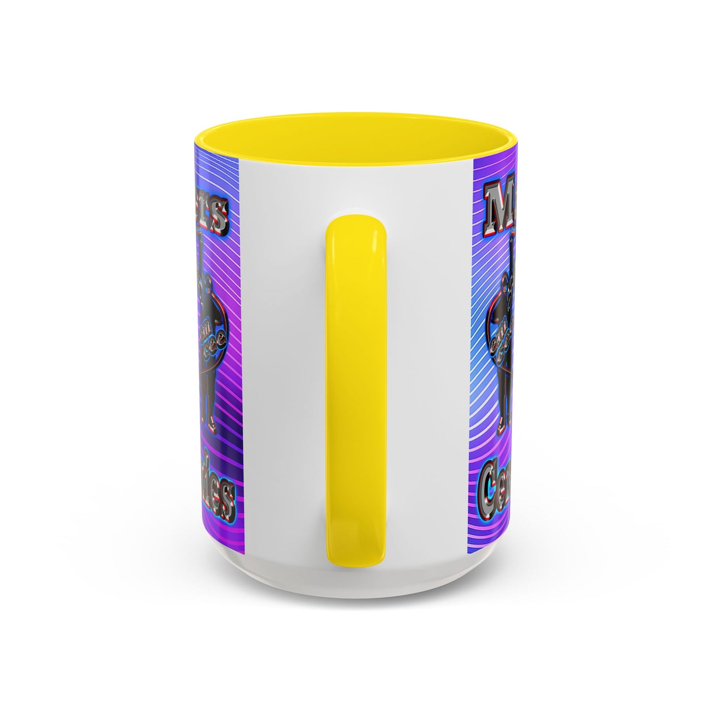 em cee squared - Accent Mug (purple wave)