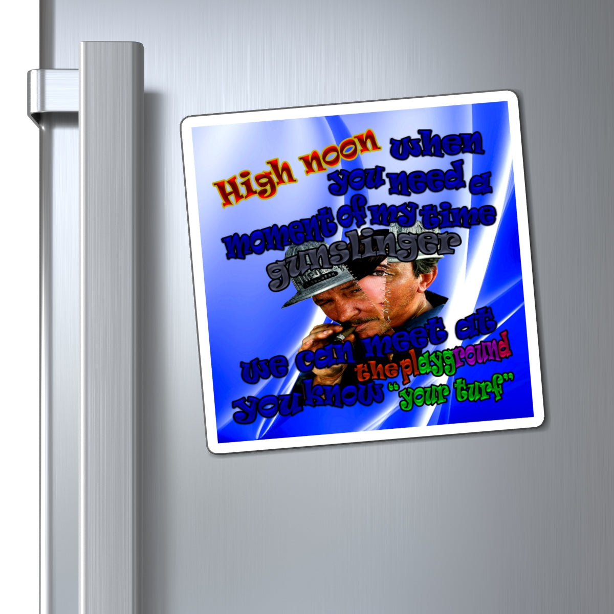 high noon - Magnets - (blue-white wave)