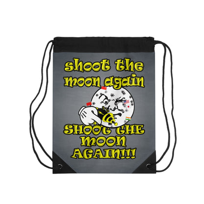 shoot the moon again - Drawstring Bag (grey-light grey)