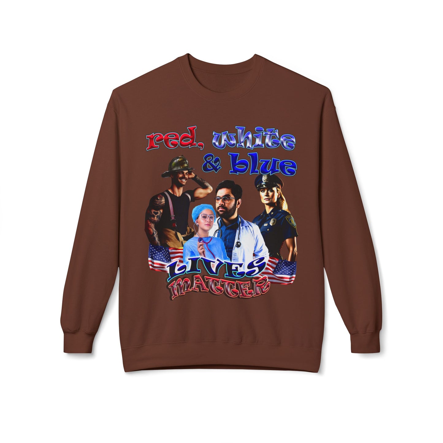 rw&b lives matter - Unisex Midweight Softstyle Fleece Crewneck Sweatshirt