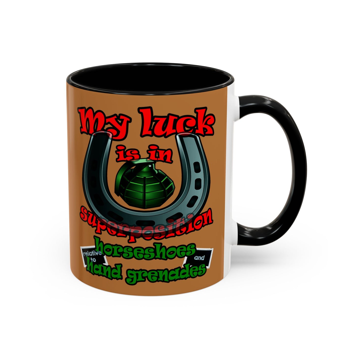 my luck - Accent Mug (light brown)
