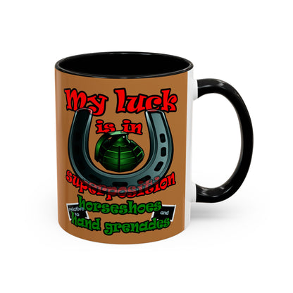my luck - Accent Mug (light brown)