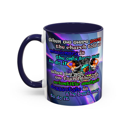 doggystyle - Accent Mug (grey-pink wave)
