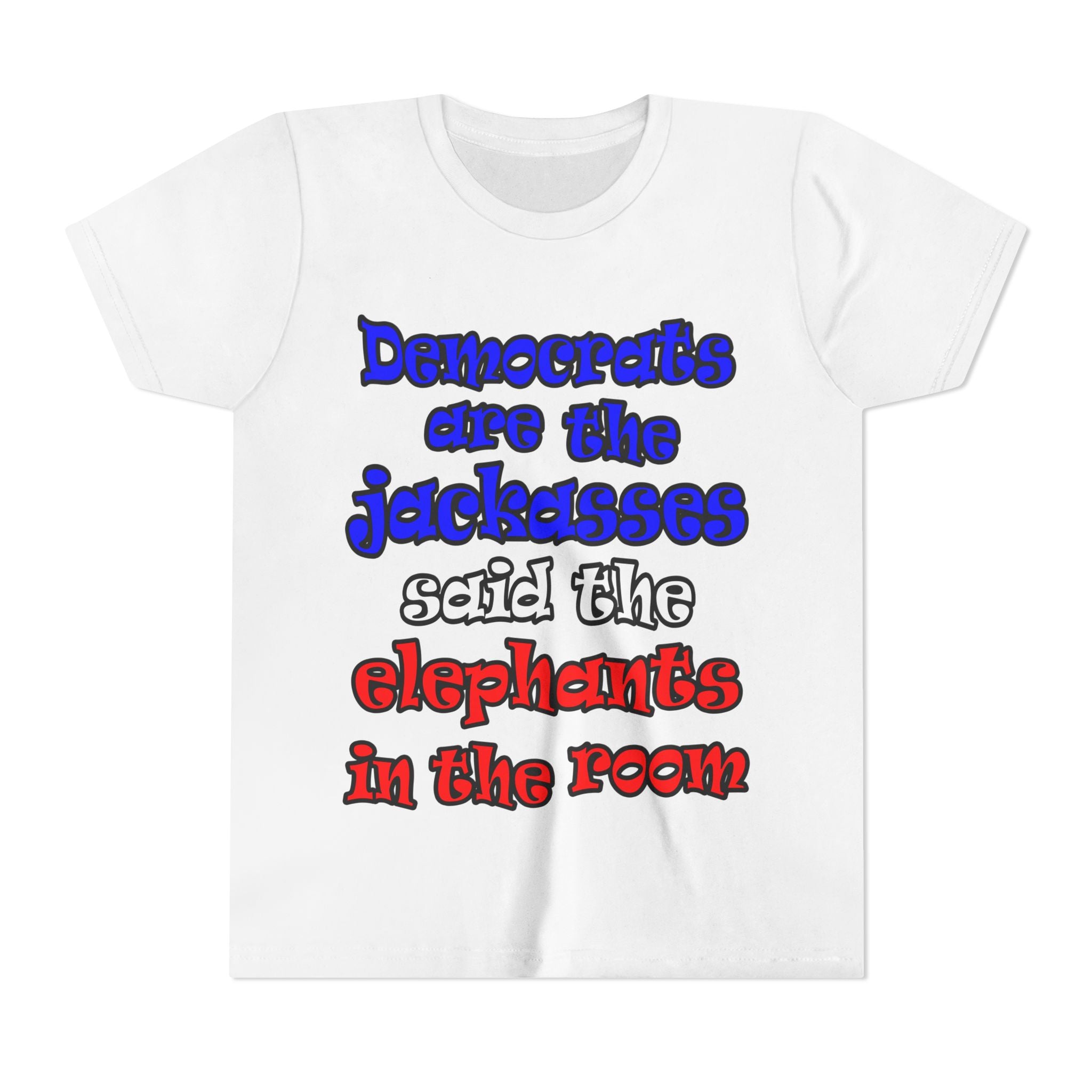 donkeys and elephants - Youth Short Sleeve Tee