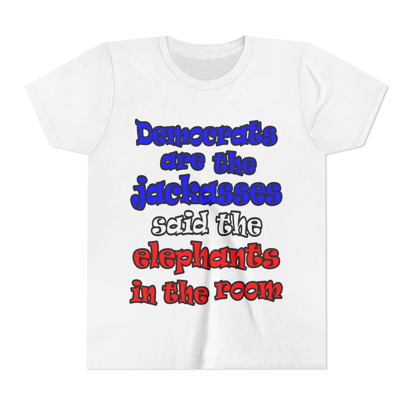 donkeys and elephants - Youth Short Sleeve Tee