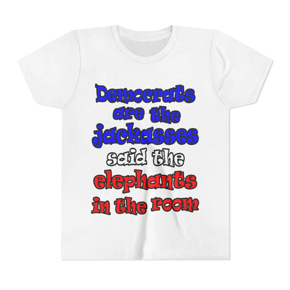 donkeys and elephants - Youth Short Sleeve Tee