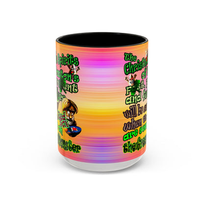 christmas spirits of boston - Accent Mug (color blur)