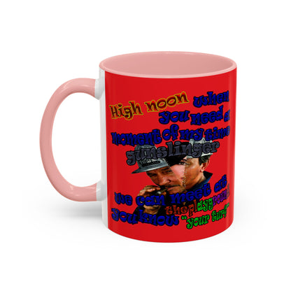 high noon - Accent Mug (red)