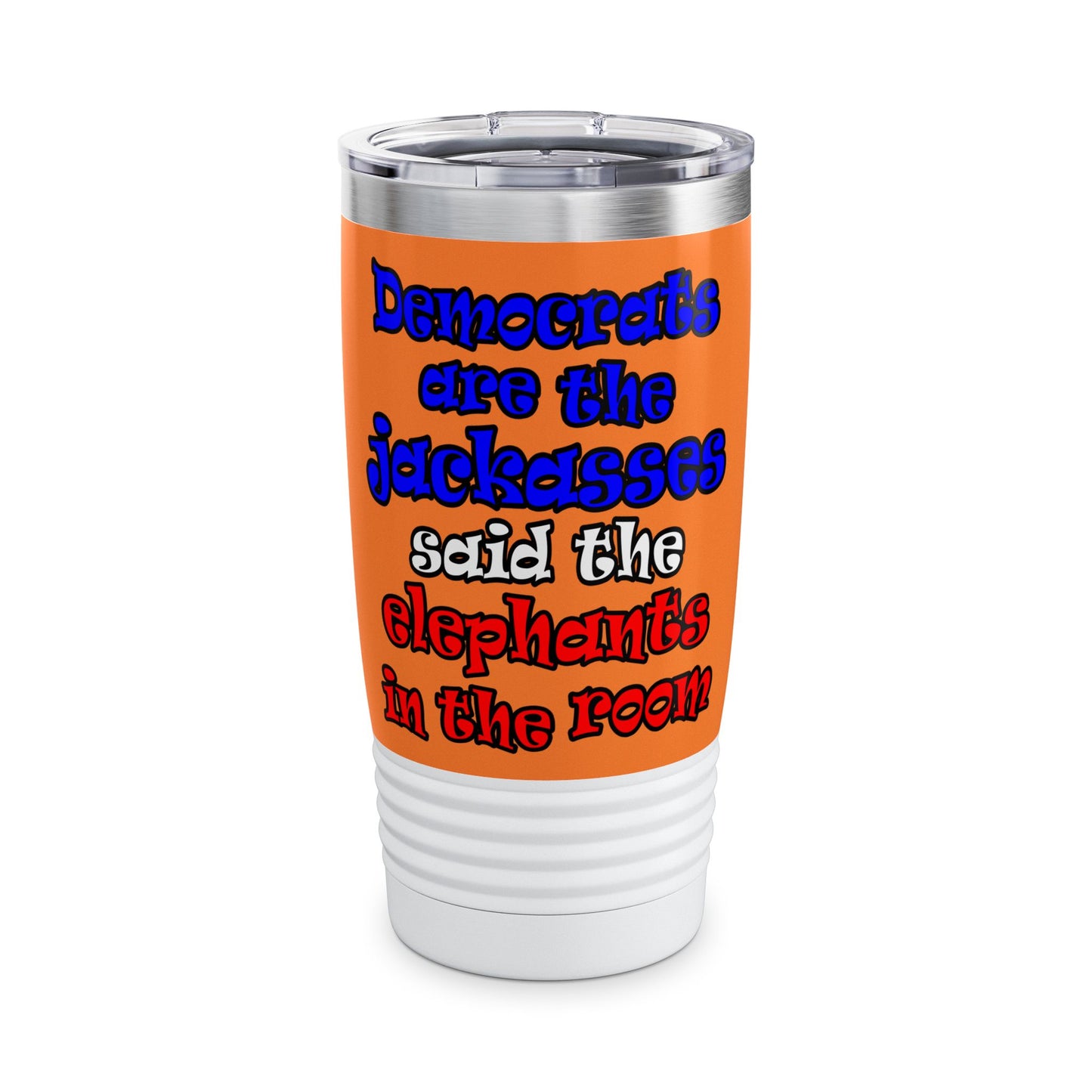 donkeys and elephants - Ringneck Tumbler, 20oz (crusta)