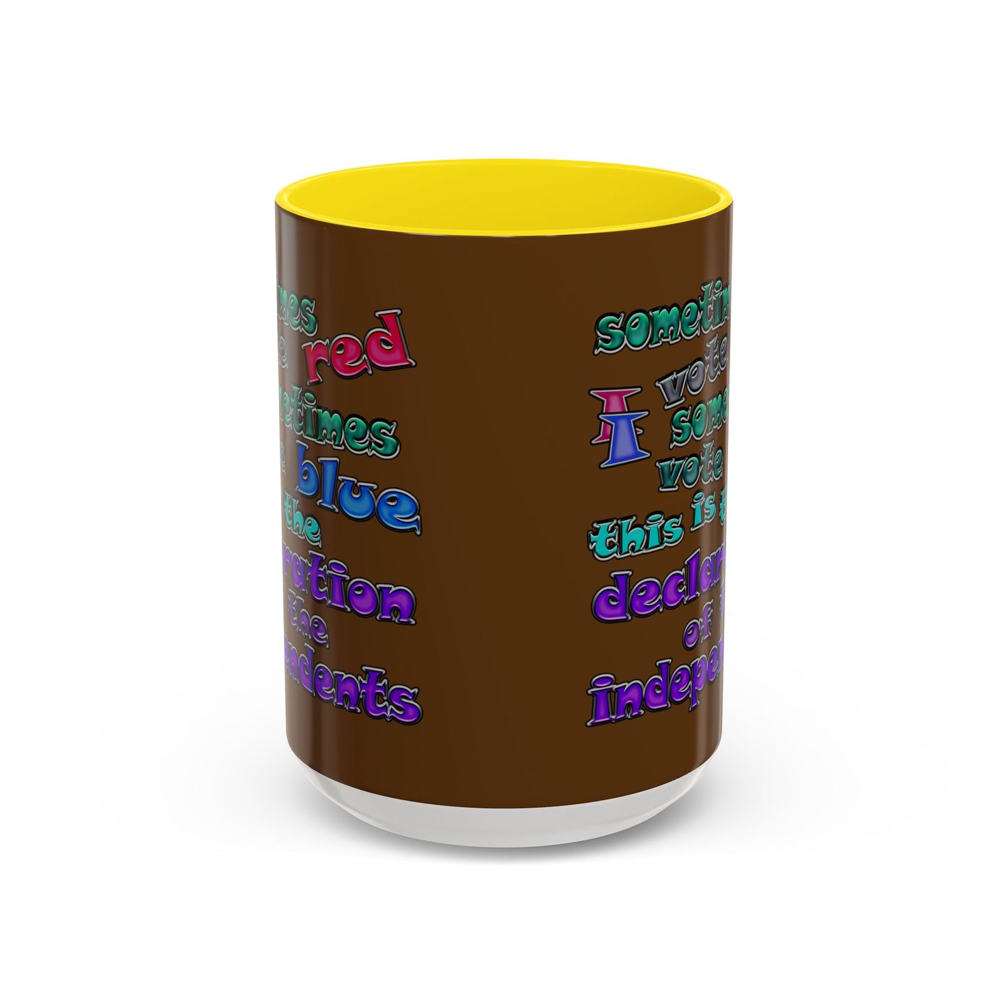 declaration of the independents - Accent Mug (brown)