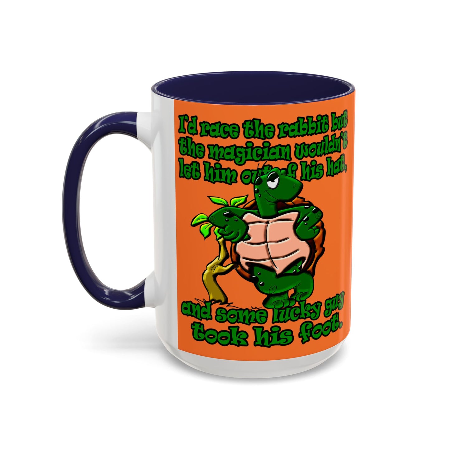 turtle race - Accent Mug (crusta)