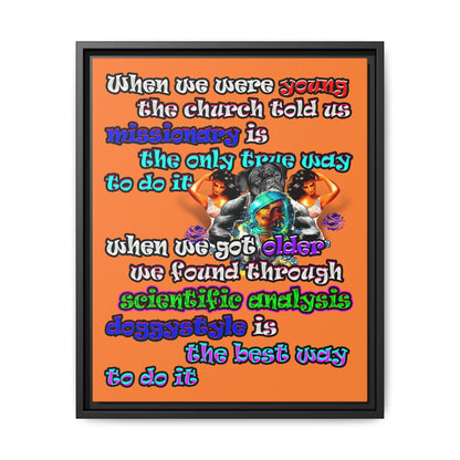 doggystyle - framed canvas art (crusta)