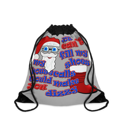 santa's shoes - Drawstring Bag (light grey)