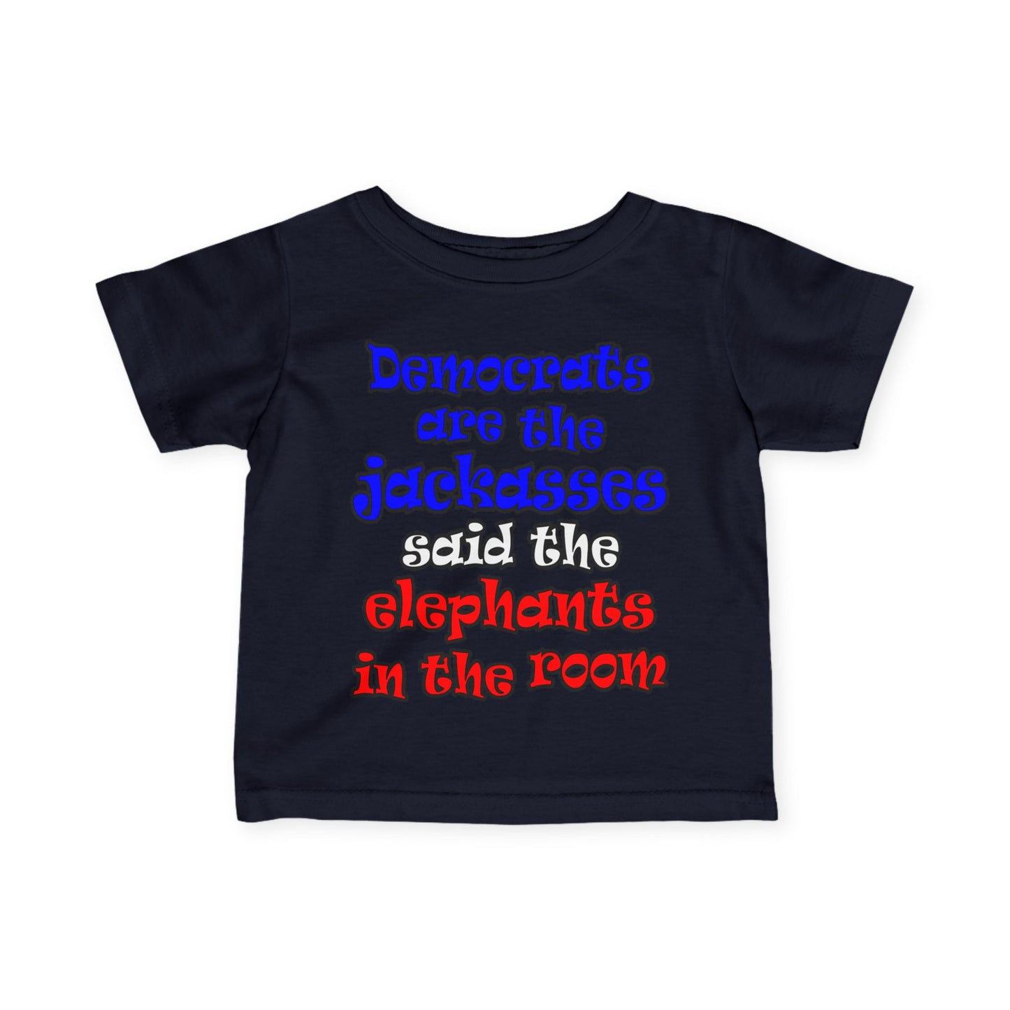 donkeys and elephants - Infant Fine Jersey Tee