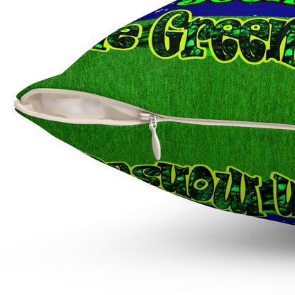 christmas spirits of boston - Spun Polyester Square Pillow - ('snoops' background)