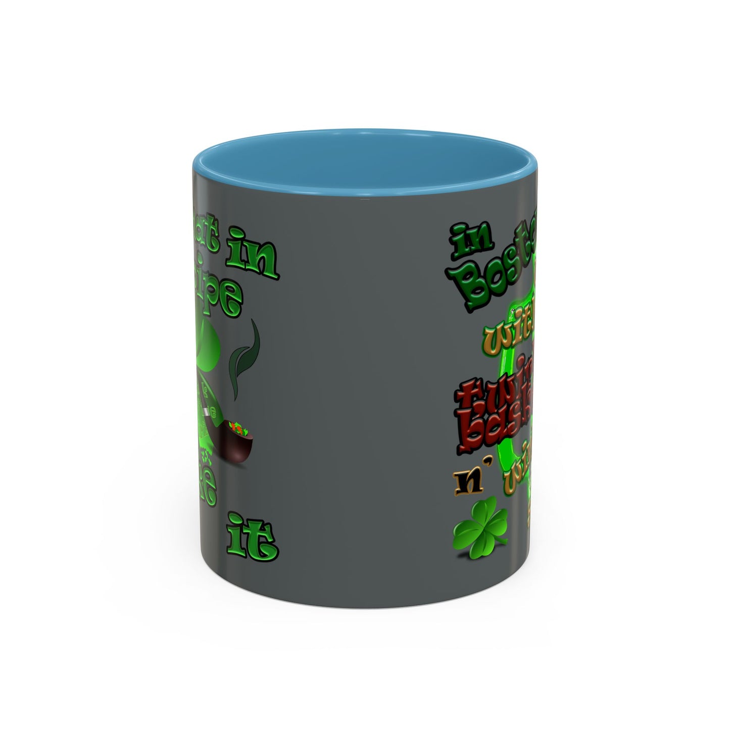 celtics logo - Accent Mug (dark grey)