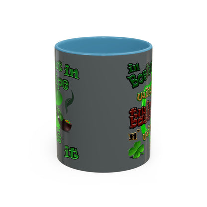 celtics logo - Accent Mug (dark grey)