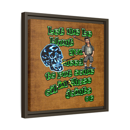 og - framed canvas art (brown papyrus)