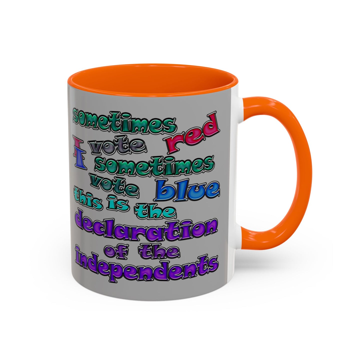 declaration of the independents - Accent Mug (light grey)
