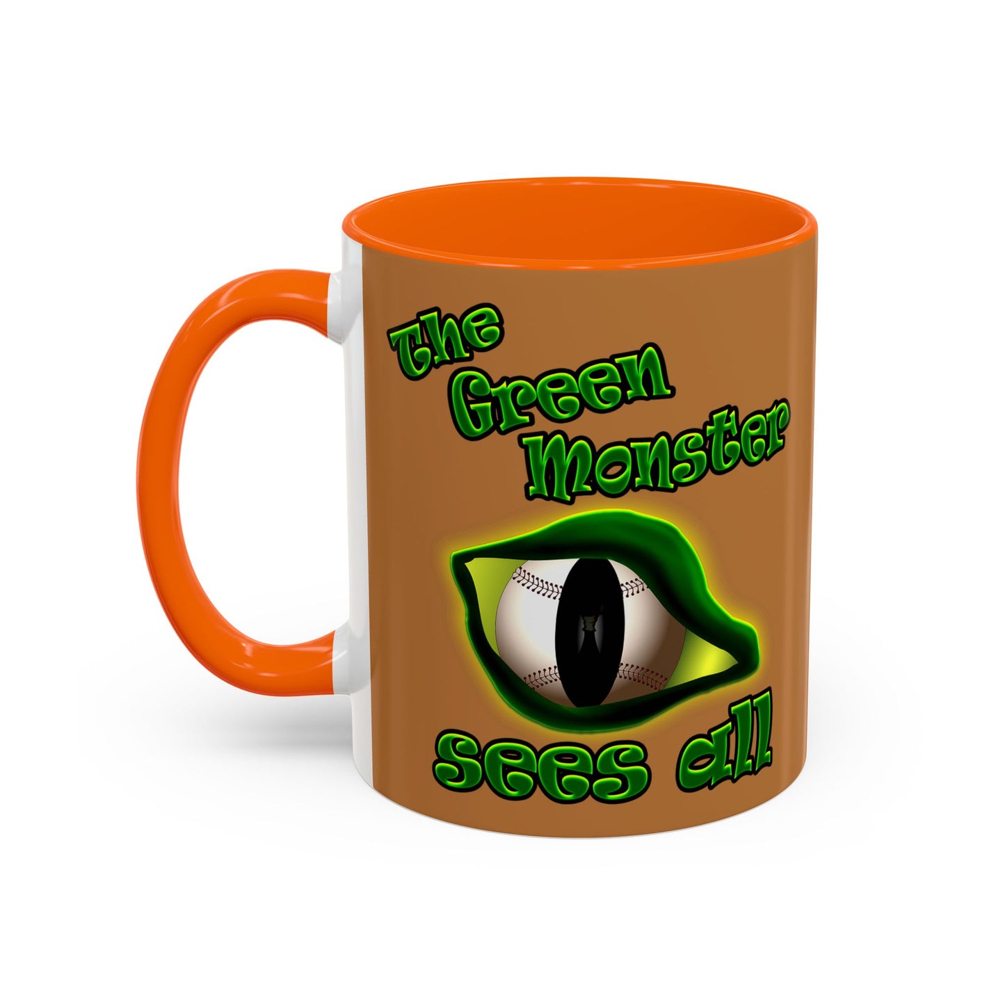 green monster - Accent Mug (light brown)