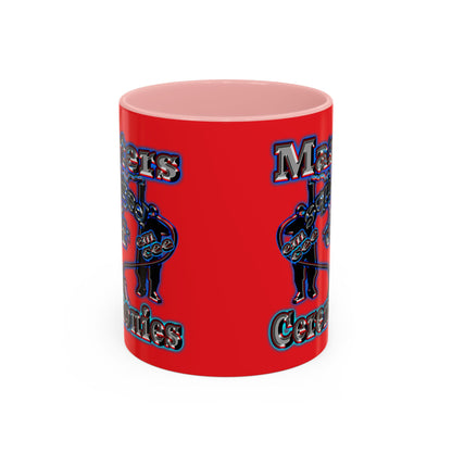 em cee squared - Accent Mug (red)