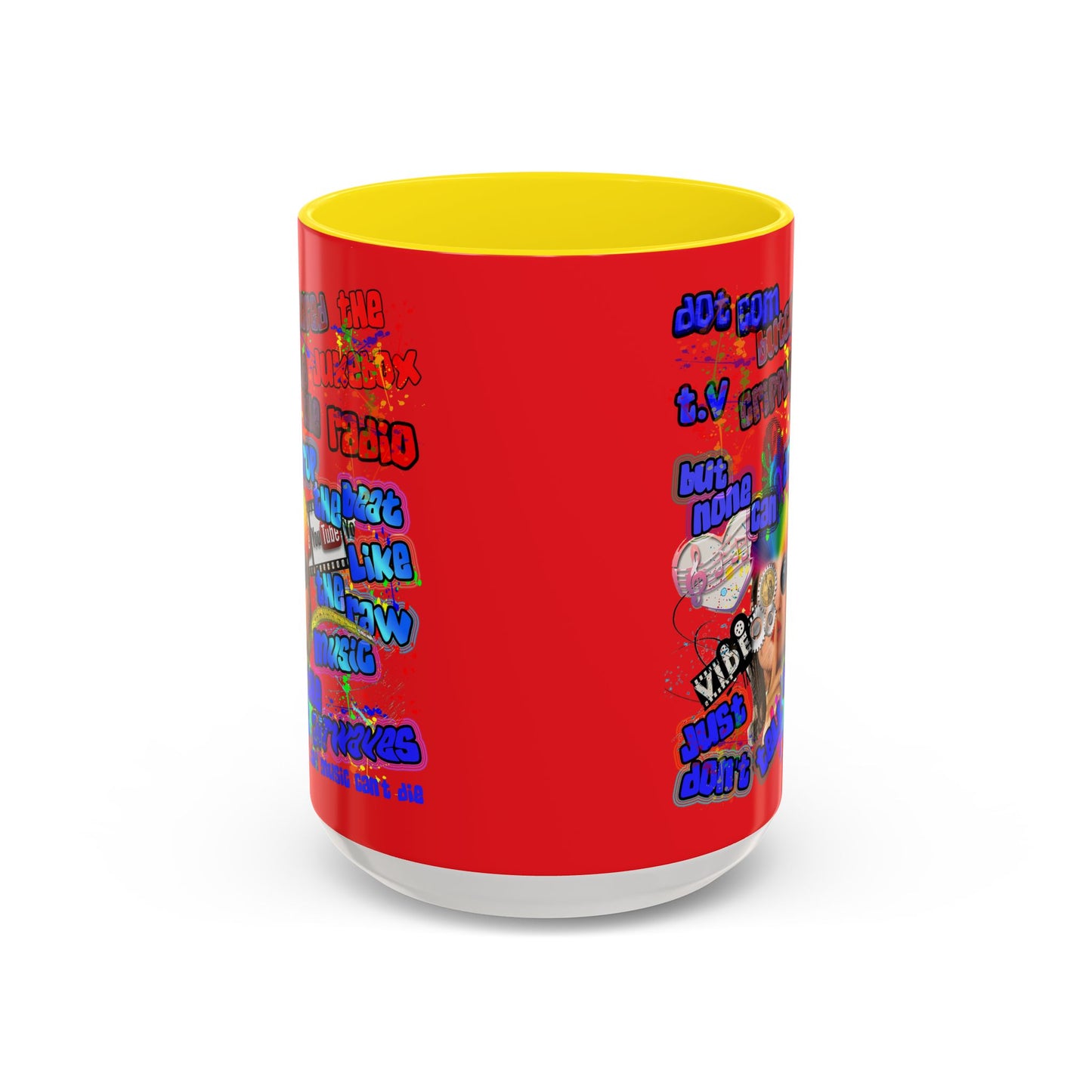 drop the beat - Accent Mug (yellow)