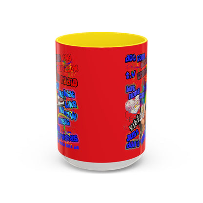 drop the beat - Accent Mug (yellow)