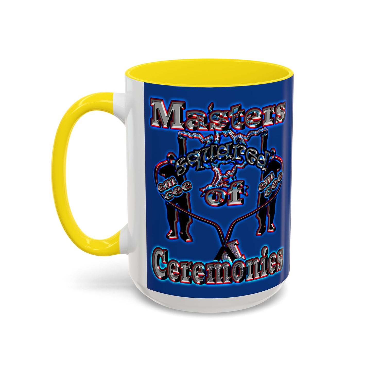em cee squared - Accent Mug (dark blue)