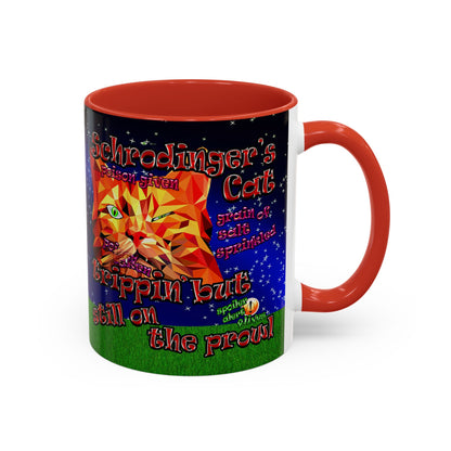 schrodinger's cat - Accent Mug ('snoops' background)