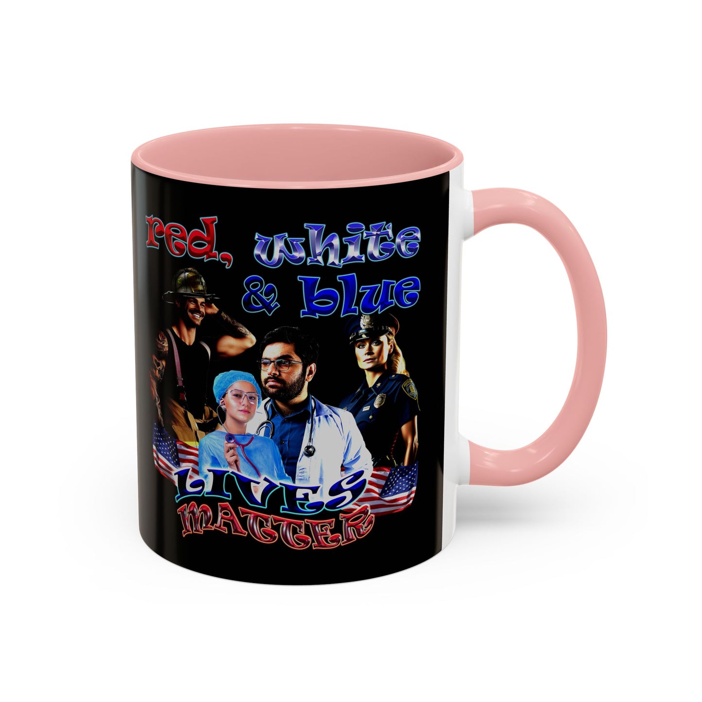 rw&b lives matter - Accent Mug (black)