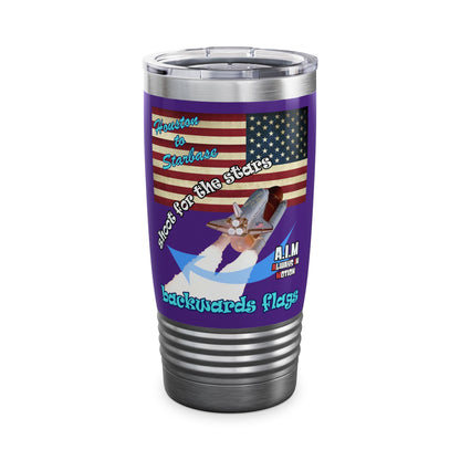 shoot for the stars - Ringneck Tumbler, 20oz (purple)