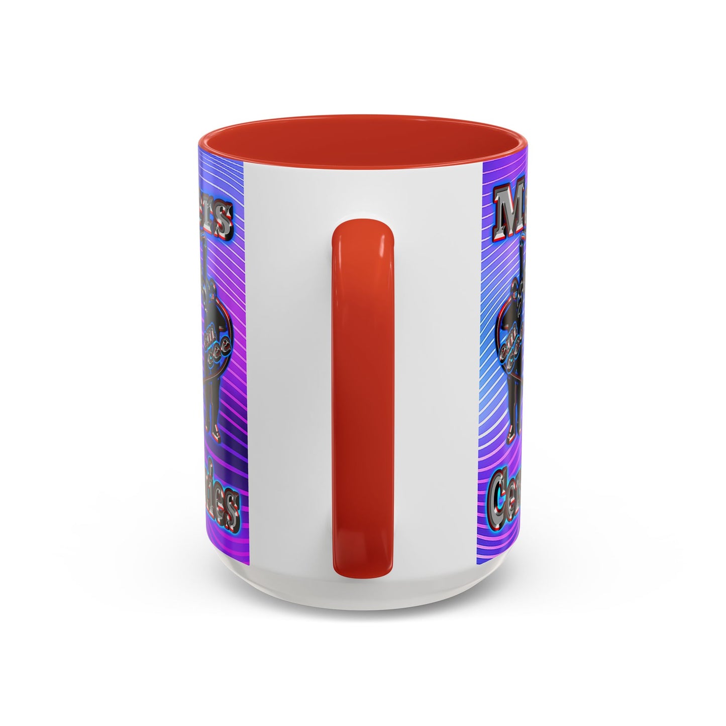 em cee squared - Accent Mug (purple wave)