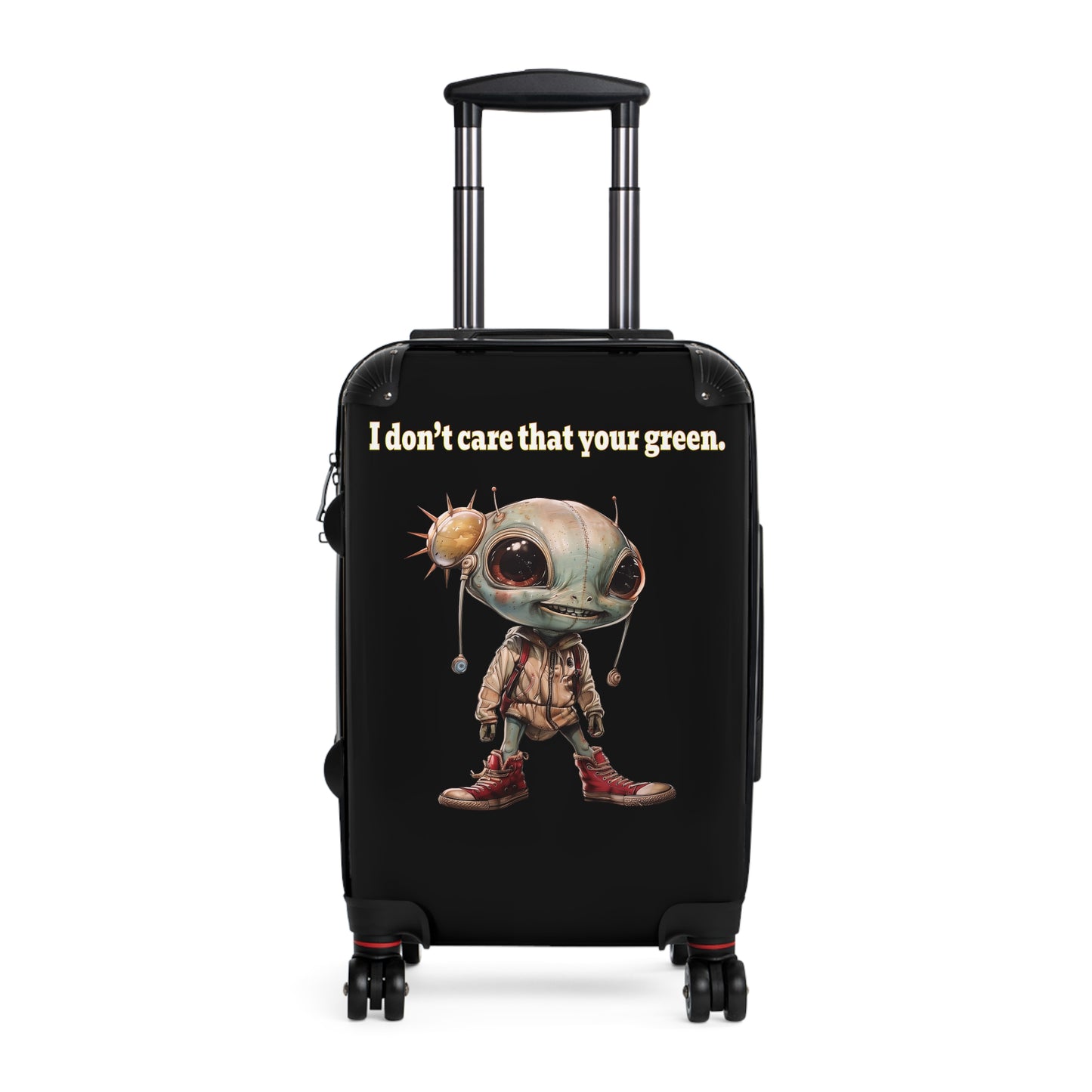 I don't care that your green - Suitcase (black)