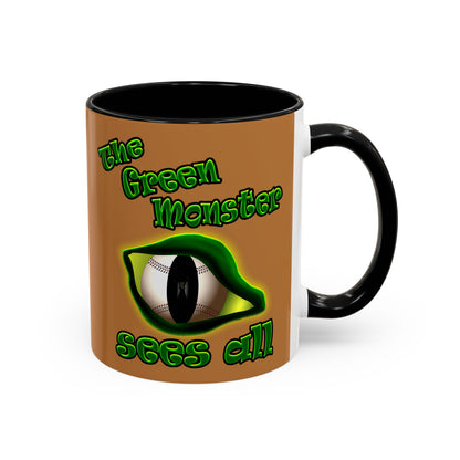 green monster - Accent Mug (light brown)