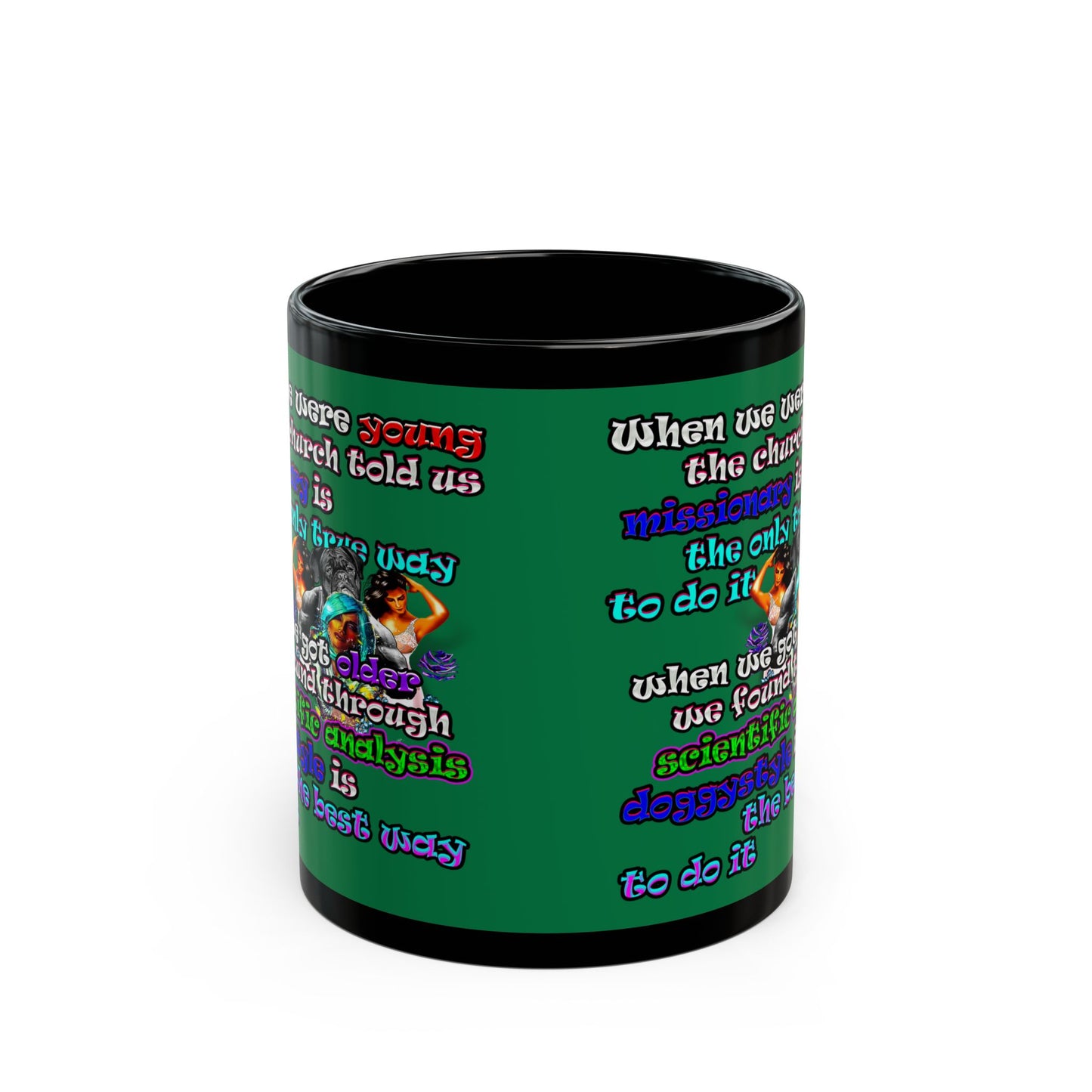 doggystyle - Black Mug (dark green)